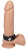 Adjustable silicone penis ring – three snaps black