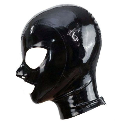 Black Texie – latex balaclava with a sensual embrace