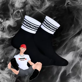  Black and white short socks — a stylish and comfortable choice