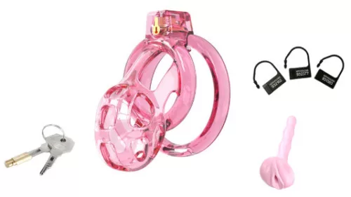 Cage de Chasteté Lock Cobra M – Premium Pink Chastity Cage