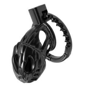 Dinocock Cage – premium black penis cage 10 x 3.7 cm