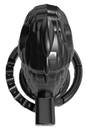 Dinocock Cage – premium black penis cage 10 x 3.7 cm