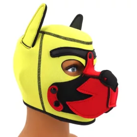 Puppy Fox – neoprene mask in yellow-red