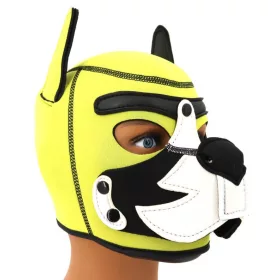 Puppy Fox – sárga-fehér neoprén maszk