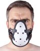 Leather strap mask – exciting, sensual breathing.