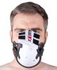 Leather strap mask – exciting, sensual breathing.
