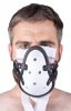 Leather strap mask – exciting, sensual breathing.