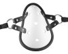 Leather strap mask – exciting, sensual breathing.
