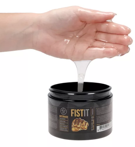Fist It Slippery Water-Based Lubricant 500ml - Black Jar