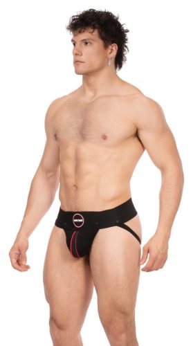 Rokk Black-Red – premium men's jockstrap for intimate comfort