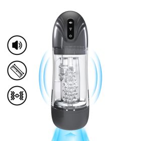   Sonicpull – vibráló és szívó maszturbátor fekete különlegesség