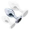 Flowersex Anál plug ovális sima felület 8 cm fekete