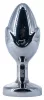 Flowersex Anál plug ovális sima felület 8 cm fekete