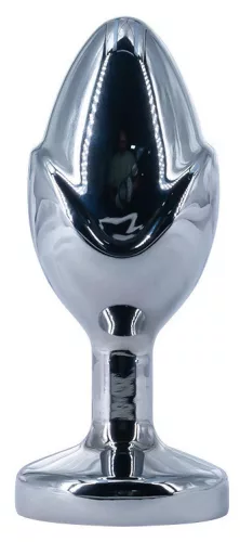 Flowersex Anál plug ovális sima felület 8 cm fekete