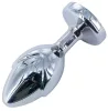 Flowersex Anál plug ovális sima felület 8 cm fekete