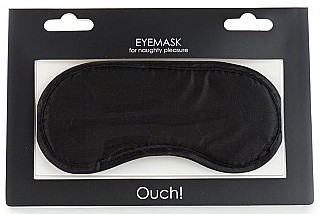 Soft black eye mask - comfort and restful sleep