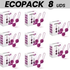 CoverMe – purple Kegel intimate trainer, set of 8