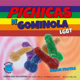 PRIDE – cukros, gumis pénisz formájú gyümölcsök