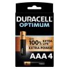 Duracell Optimum 200 - Premium AAA Alkaline Battery Pack 4pcs
