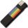 PRIDE – black lighter with LGBT flag pattern