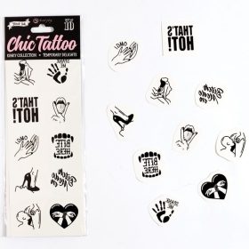 SECRET PLAY - 10 Pieces Temporary Tattoo Sensual Collection