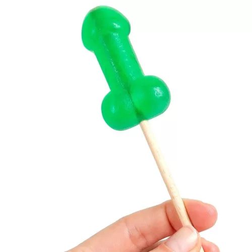 SECRETPLAY - cooling penis lollipop, patterned candy