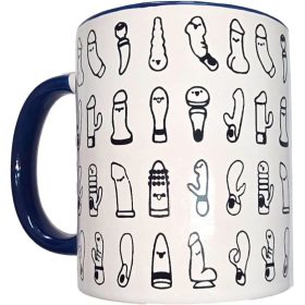   DIABLO PICANTE – elegant vibrator patterned mug with blue handle