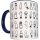 DIABLO PICANTE – elegant vibrator patterned mug with blue handle