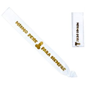 Diablo Picante White Penis Ring with Metal Insert