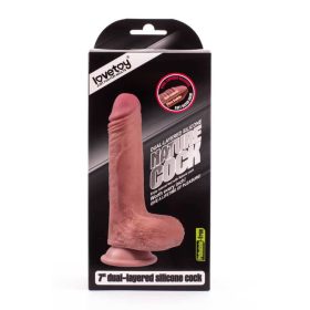 7" Dual-layered Silicone Nature Cock Flesh