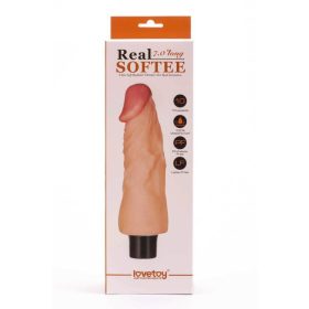 7" Real Softee Vibrating Dildo 1