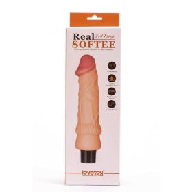 7.8" Real Softee Vibrating Dildo 2