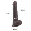 9'' Sliding Skin Dual Layer Dong Black