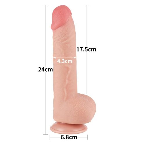 9.5'' Sliding Skin Dual Layer Dong Flesh_B15O50_3