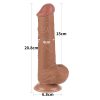 8'' Sliding Skin Dual Layer Dong Brown III_B15O50_3
