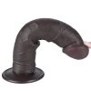 8'' Sliding Skin Dual Layer Dong Black II_B15O50_3