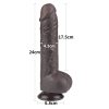 9.5'' Sliding Skin Dual Layer Dong Black_B15O50_3