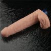 9" REAL SOFTEE Rechargeable Vibrating Dildo (Flesh)