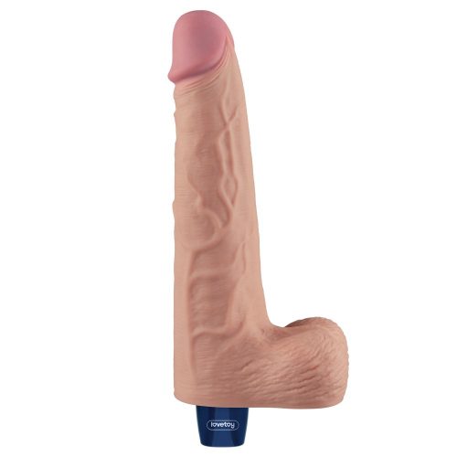 10" REAL SOFTEE Rechargeable Vibrating Dildo(Flesh)_B15O50_4