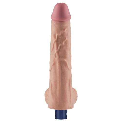 10" REAL SOFTEE Rechargeable Vibrating Dildo(Flesh)_B15O50_4