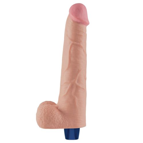 10.5" REAL SOFTEE Rechargeable Vibrating Dildo(Flesh)_B15O50_4