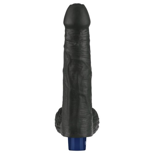 9" REAL SOFTEE Rechargeable Vibrating Dildo(Black)_B15O50_4