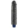 9.5" REAL SOFTEE Rechargeable Vibrating Dildo(Black)_B15O50_4