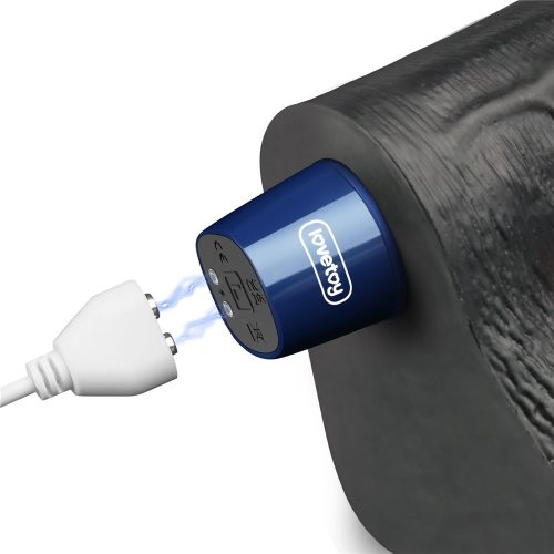 10" REAL SOFTEE Rechargeable Vibrating Dildo(Black)_B15O50_4