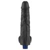 10" REAL SOFTEE Rechargeable Vibrating Dildo(Black)_B15O50_4