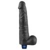 10.5" REAL SOFTEE Rechargeable Vibrating Dildo(Black)_B15O50_4