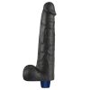10.5" REAL SOFTEE Rechargeable Vibrating Dildo(Black)_B15O50_4