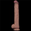 14.5'' Dual Layered Bendable Silicone Cock XXL(Flesh)