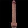 14.5'' Dual Layered Bendable Silicone Cock XXL(Flesh)