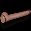 14.5'' Dual Layered Bendable Silicone Cock XXL(Flesh)